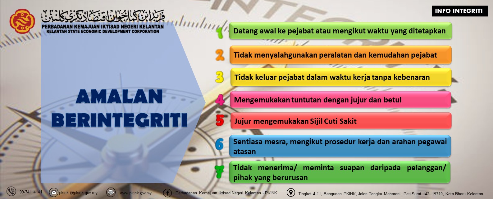 POSTER BPI AMALAN BERINTEGRITI